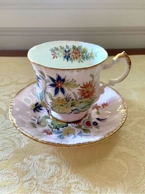 Vintage Paragon china Oriental Series Ming cup and saucer